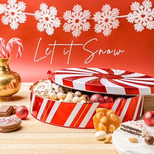 BONNIE AND POP Christmas Gift Basket - Holiday Gifts Prime Delivery - Chocolate & Nut Gift Box, Assortment Tray - Birthday, Sympathy, Get Well, Men, Women & Families