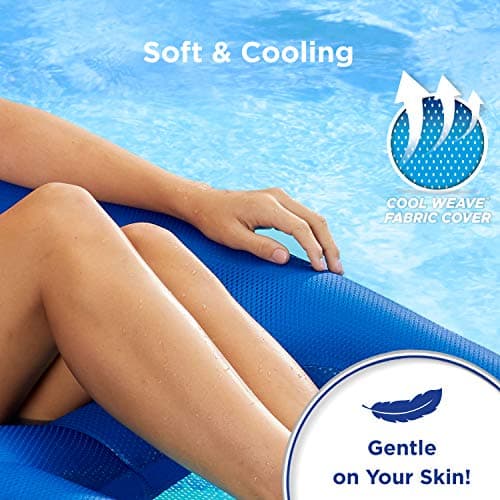 Aqua Campania Ultimate 2-in-1 Pool Float Lounge – Extra Large – Inflatable Pool Floats for Adults with Adjustable Backrest & Cupholder Caddy
