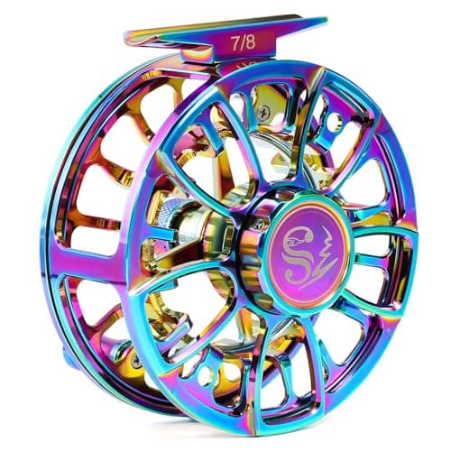 Sougayilang Fly Fishing Reel, Size 5/6,7/8 CNC-Machined Aluminum Alloy Fly Reel,Powerful Lightweight Fly Reels for Trout Fishing