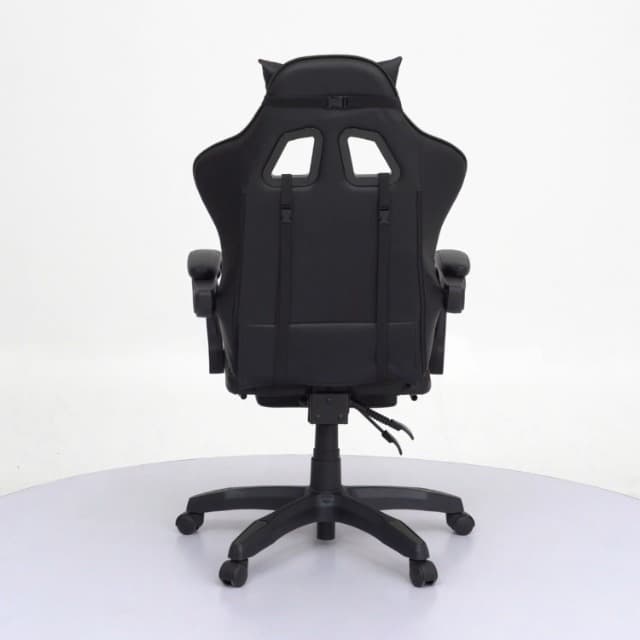 Athena Collection Gaming Chair, Ergonomic Gaming Chair with Footrest & Headrest Lumbar Support, Height Adjustable Swivel Computer Chair Office Chair Adults(Carbon Fiber Black)