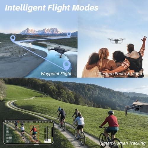 3-Axis Gimbal GPS Drone with 4K Camera, 90 Min Long Flight Time,3280 FT Long Control Range, Auto Return, Follow Me, Brushless Motor, 5G FPV RC Quadcopter for Beginners(Under 249g)