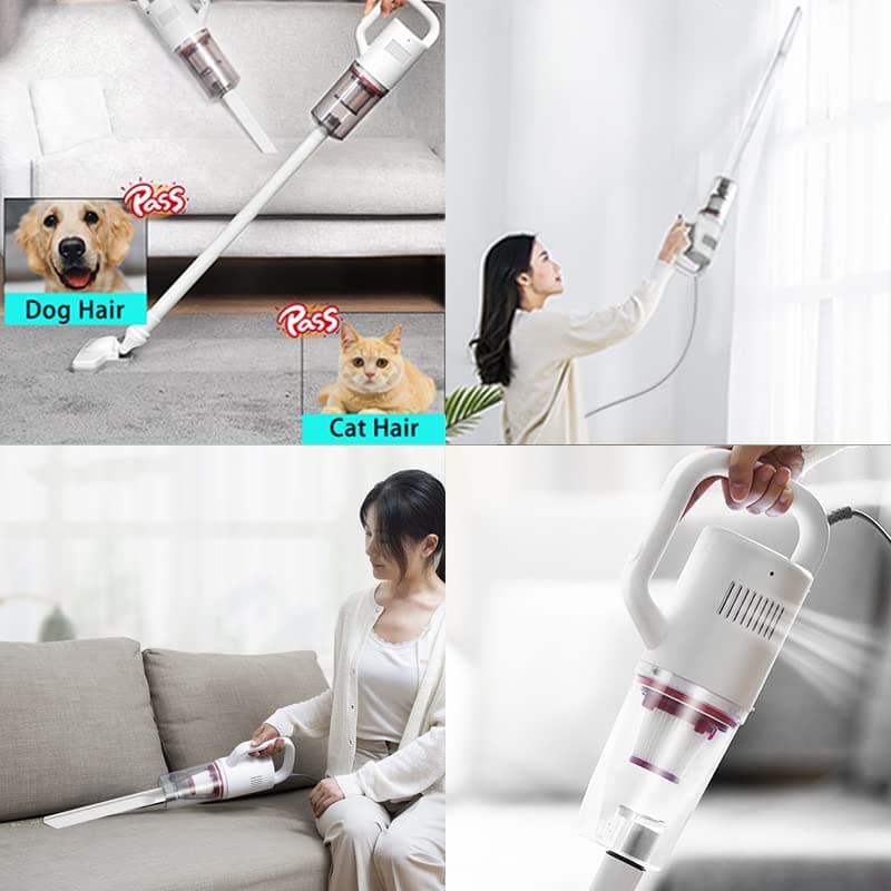 Stick Corded Handheld Vacuum Cleaner 26ft Cord Electric Broom for Pet Hair Hardwood Floor Cat Litter Cleaning