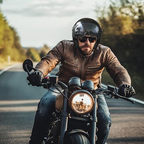 Yesmotor 3/4 Motorcycle Helmets Retro Open Face Vespa Scooters Helmet with Clear Visor for Men and Women- DOT Approved