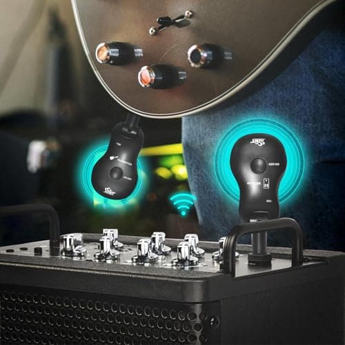 Distance Only 3-5 Meters Wireless System UHF Guitar Transmitter And Receiver Instead Of Cables Distance 5 Meters For Beginners