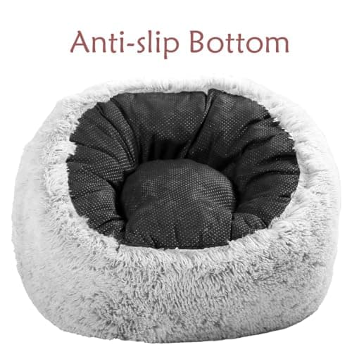 Plush Faux Fur Bean Bag Chairs, Memory Foam Filled Sofa Chair Shape Bean Bag for Adults/Teens/Kids, Ultra-Soft Lazy Sofa for Living Room Bedroom College Dorm, Grey