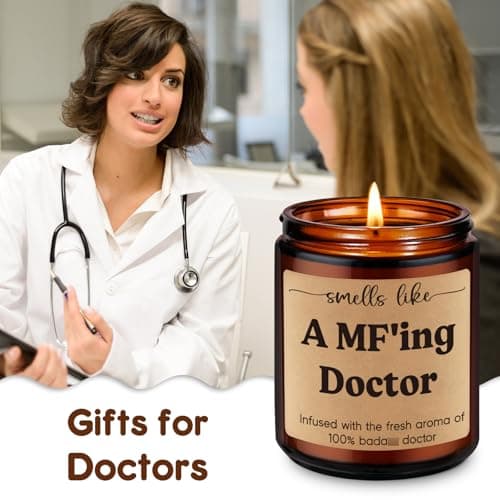 Med School Appreciation, Acceptance, Christmas, Residency Graduation Gifts for Doctors Female, Male Future Surgeon, Best Dr. Miracu Candle, Doctor Gifts for Women Men, Funny Cool Medical Student Gifts B0CYGZPW3N