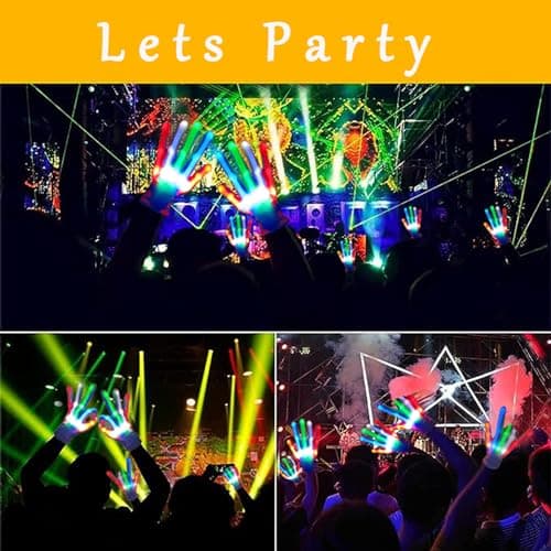 Toys for Ages 8-13 LED Gloves Toys for Boys Age 8-10 Light Up Gloves, Light Up for Kids Birthday Easter Gift Cool Fun Toys for 8-13 Year Old
