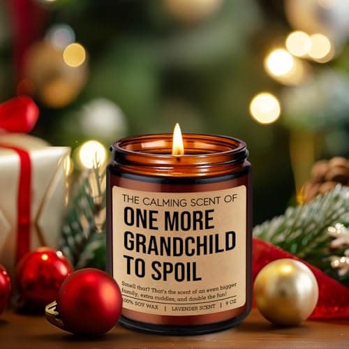 Miracu One More Grandchild Candle, Pregnancy Announcement for Grandparents, Baby Announcements Ideas, Pregnancy Reveal to Parents, Funny 2nd, Second Baby, Grandparents Again Gifts for Grandma Grandpa