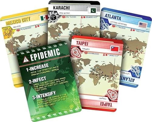 Pandemic Board Game - Cooperative Strategy for Adults & Families, Stop Global Disease Outbreaks, Adult Board Games, Teamwork & Strategy, Fun for Adults, 2-4 Players Ages 8+, 45-60 Minute Playtime