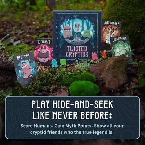 Unstable Games Twisted Cryptids Board Game - Strategy Card Game for Adults and Kids - Family Board Games for 2-4 Players, Ages 12 and Up - from the Creators of Unstable Unicorns and Here to Slay