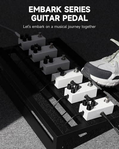 Donner Compressor Pedal for Electric Guitar, DIY Shell, Analog True Bypass Effects Pedal, Vintage Warmth & Studio-Grade Clarity(EMBARK 08)