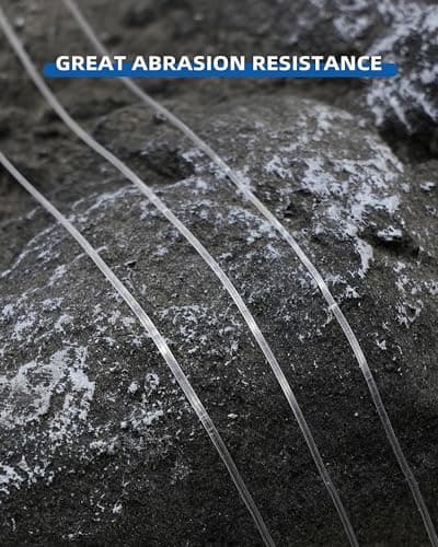 BLUEWING Monofilament Fishing Line 6,8,10,12,15,20,25,30,40,50,60,80,100,130,250,300,400 lbs, 50,100,500,1000,3000 Yards Invisible Thin Diameter Mono Fish Wire String, Clear