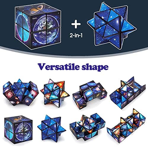 Toys for Boys Age 8-12 Gifts for 9 10 11 12 Year Old Boy Girls, Infinity Cube Fidget Toy for Kids Ages 8-10 Star Cubes for Boys Girl Toys 10-12 Years Old Birthday Presents Gift Ideas