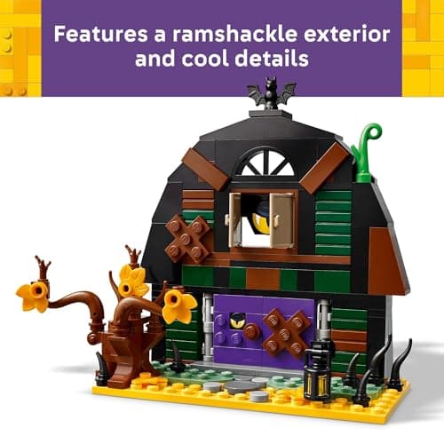 LEGO Halloween Barn Building Toy - Room Decor & Pretend Play Set for Boys & Girls, Ages 9+ - Halloween Toys & Crafts for Kids - Gift Idea - W/Scary Skeleton Minifigure - 40721