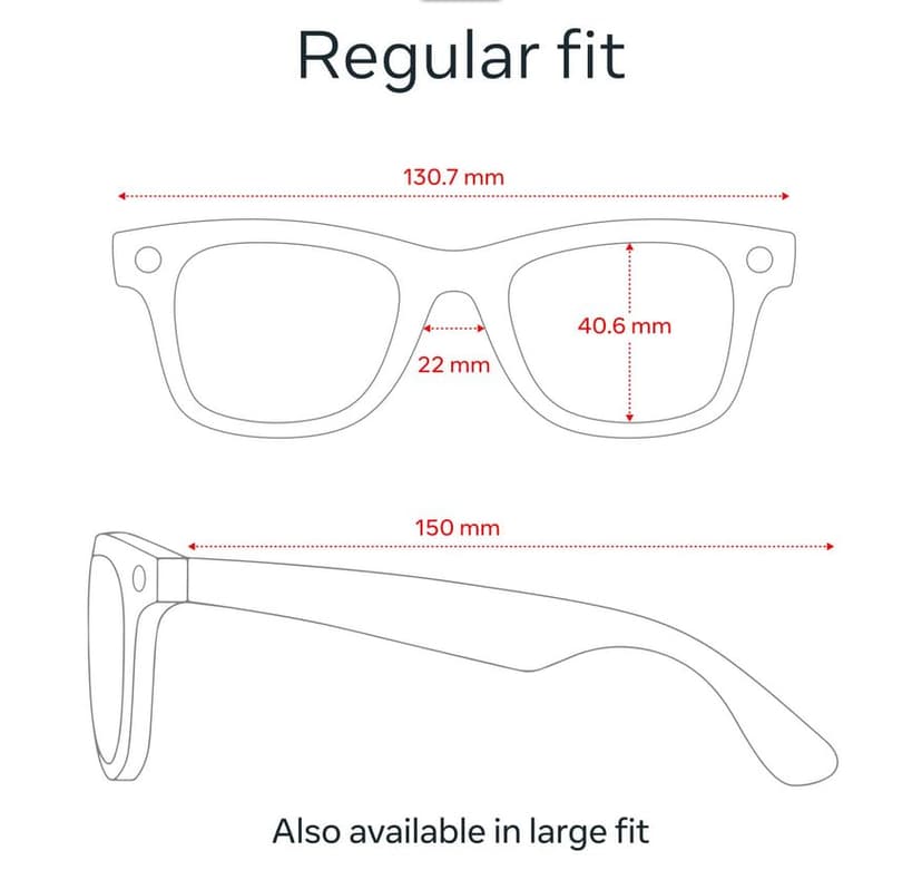 Ray-Ban Meta (Gen 1), Skyler, Shiny Black | Smart AI Glasses for Men, Women — 12 MP Ultra-Wide Camera, Open-Ear Speakers for Audio, Video Recording and Bluetooth — Clear Lenses — Wearable Technology