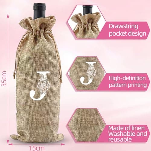 Personalized Gifts for Women,Monogrammed A-Z Wine Glasses Gifts for Women,Wine Glass for Gift Box,Birthday Gifts for Mom Sister Grandma-J