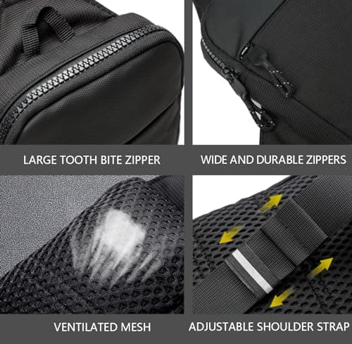 higouta Mini Sling Bag for Men Women, Small Crossbody Casual Utility Chest Phone Bag for Travel Workout