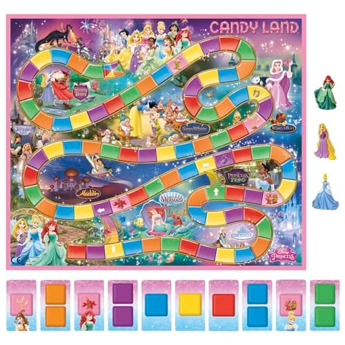 Hasbro Gaming Candy Land Disney Princess Edition Board Game, Preschool Games for 2 to 3 Players, Easter Gifts for Boys and Girls, Family Games for Kids Ages 3 and Up (Amazon Exclusive) B00SDJG51S
