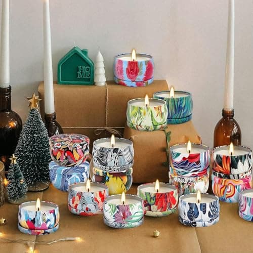 Set 36Pack Scented Candles Gifts Soy Wax Travel Tin Jar Candles for Home 2.5 OZ jar Candles for Mom, Birthday, Thanksgiving, Mother's Day,Aromatherapy,Valentine's Day Gifts B0FLVT8QX1