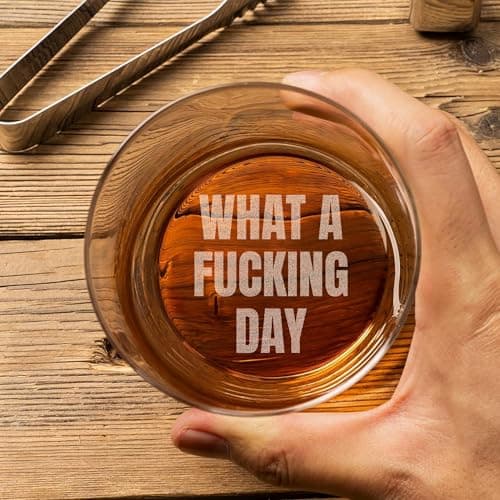 On The Rox Engraved Whiskey & Bourbon Glass Gifts - Personalized 11 oz Message Scotch Glass - Fun Gift For Him - Birthday, Anniversary