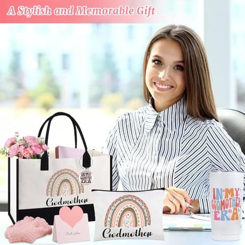 Godmother Proposal Gift Set, Will You Be My Godmother Gifts, God Mother Gifts Ideas Include Insulated Tumblers Mothers Day Christmas Birthday Baptism Present for Women Mom