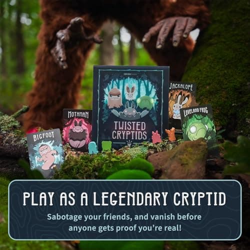 Unstable Games Twisted Cryptids Board Game - Strategy Card Game for Adults and Kids - Family Board Games for 2-4 Players, Ages 12 and Up - from the Creators of Unstable Unicorns and Here to Slay