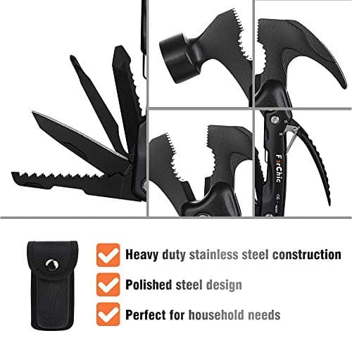 12 in 1 Hammer Multitool, Stocking Stuffers for Adults, Mens Gifts for Christmas, White Elephant Gifts for Adults, Christmas Gifts for Men, Dad, Him, Grandpa, Husband, Boyfriend