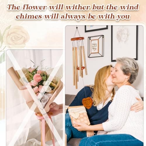 Godmother Gifts from Godchild, Godmom Wind Chimes, Christmas, Birthday, Proposal, Retirement Gift for Godmother from Goddaughter Godson