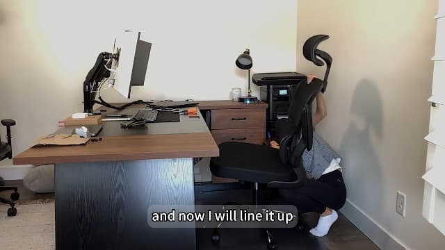 BESTFAIR High Back Ergonomic Office Chair, Breathable Mesh Desk Chair with Lumbar Support, Adjustable Headrest, Flip-up Armrests, Computer Gaming Chair, (Black)