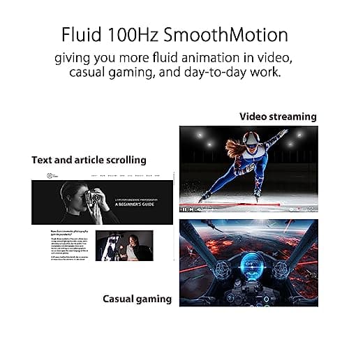 ASUS 24 Inch Frameless Monitor - 23.8-inch viewable, IPS, Full HD, 100Hz, 1080P, 1ms, Adaptive-Sync, for Working and Gaming, Flicker Free, HDMI, VESA Mountable, Tilt - VA24EHF