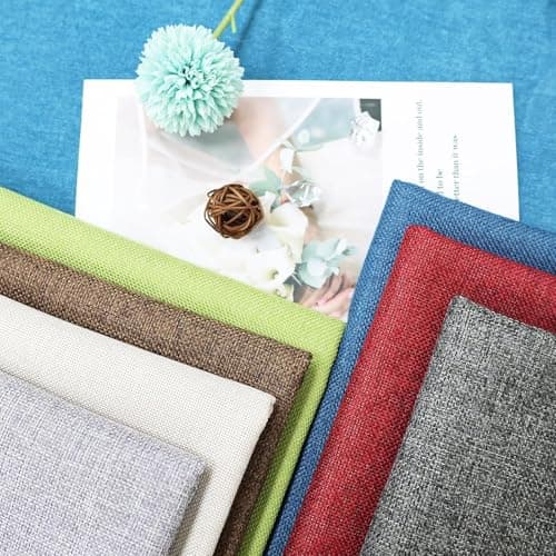 Heavy Linen Fabric 80x57 Inches, 1.2mm Thickness, Plain Solid Color Cloth for Embroidery, Clothing, Sewing - Linen Texture Material (Dark Grey)
