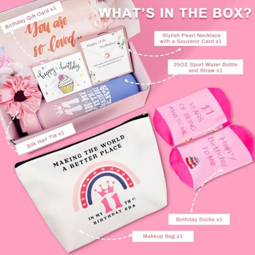 11 Year Old Girl Gifts - Cool Stuff for Teen Girls' 11th Birthday - Daughter, Niece, Granddaughter Decorations