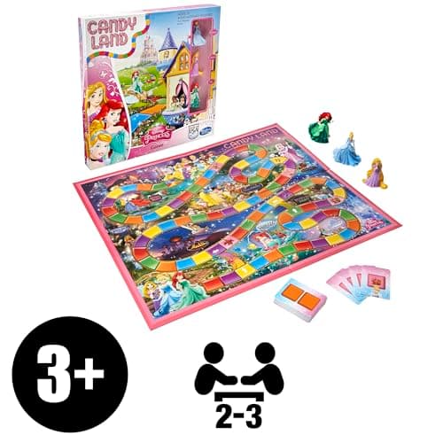 Hasbro Gaming Candy Land Disney Princess Edition Board Game, Preschool Games for 2 to 3 Players, Easter Gifts for Boys and Girls, Family Games for Kids Ages 3 and Up (Amazon Exclusive) B00SDJG51S