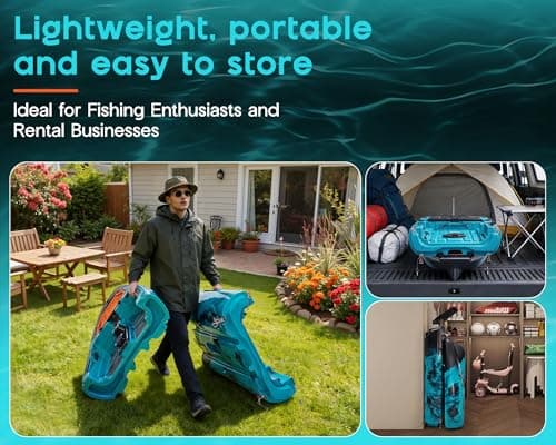 Albott Modular Fishing Kayak with Drive System & Durable HDPE, Customizable Lightweight Sit-on-Top Kayak for Youth & Adult, Perfect for Leisure & Commercial Use, 420lbs Capacity