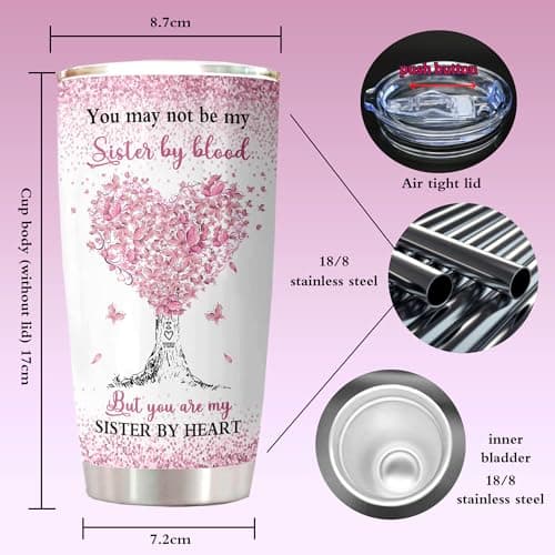 ZANIION Sister in Law Gifts Tumbler 1PC, Future Sister in Law Birthday Gifts Mug, Best Sis Gift Ideas for Christmas, Wedding, Mother's Day Persent Cup 20oz