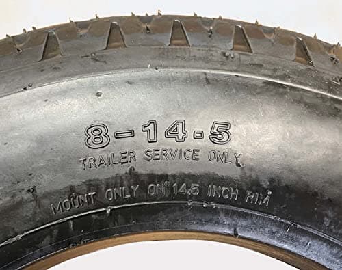 Zeemax Heavy Duty True Highway Trailer Tires 8-14.5 14 Ply Load Range G Speed Rating K 68mph- Set 4