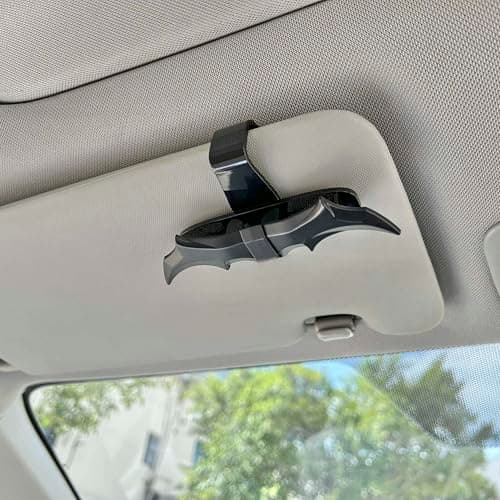 Bat Wing Shaped Sunglasses Holders for Car, Visor Accessories, Car Gadgets for Man Gifts