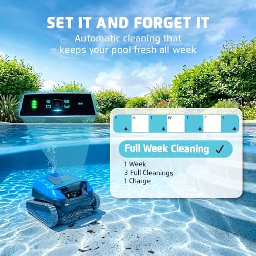 Dolphin Nautilus EON 100 Cordless Robotic Pool Cleaner Ideal for Pools up to 50 FT – Wi-Fi Connected, Wall & Waterline Scrubbing, Top-Load Filter, Smart Navigation