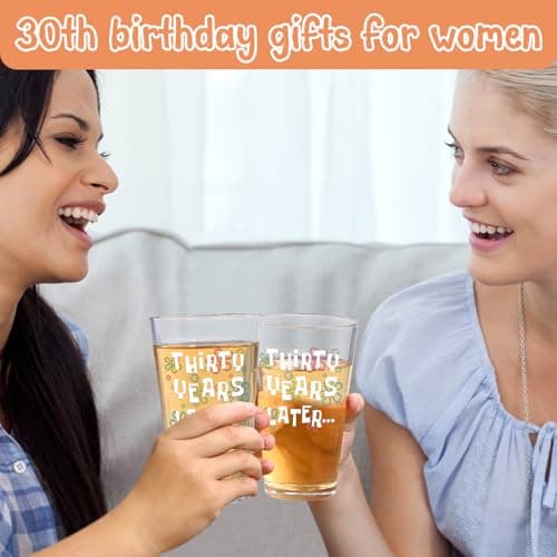 Futtumy 30th Birthday Gifts for Men, 15 OZ Thirty Years Later Beer Glass, 30 Year Old Birthday Gifts for Men Him Dad Father Husband Brother Boyfriend Uncle Women Wife, Gift for 30th Birthday Christmas B0FKSSHCCV