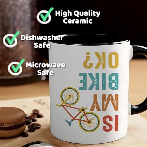 Gift for Cyclist, Cyclopath Definitions Funny Cycling Mug 11oz, Fathers Mothers Day Birthday Christmas Cool Gifts for Cyclists Biker Pedaller Bicycle Lover Triathlete, Bicycle Coffee Cup B0GSG7JZ78