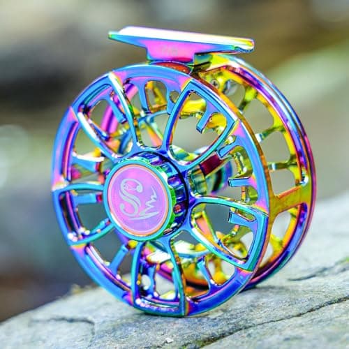 Sougayilang Fly Fishing Reel, Size 5/6,7/8 CNC-Machined Aluminum Alloy Fly Reel,Powerful Lightweight Fly Reels for Trout Fishing
