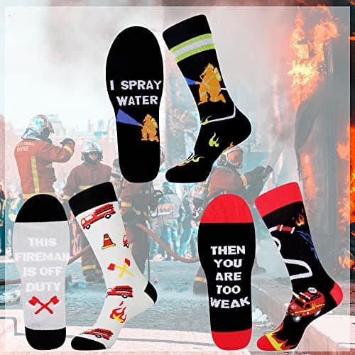 Jeasona Mens Funny Fun Crazy Funky Dress Crew Socks Gifts for Men Dad Grandpa