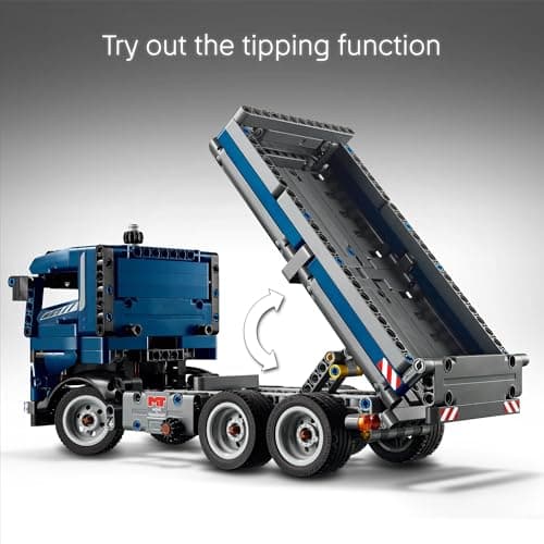 LEGO Technic Tipping Dump Truck Toy - Construction Truck Building Toy for Kids, Boys and Girls, Ages 9+ - Gift for Birthdays - W/Realistic Features - 42203 B0DJ1D4SHD