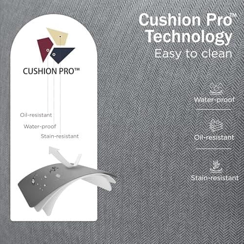 PHI VILLA 6 PCS Patio Furniture Sets with 2*Swivel Cushioned Sofa Chairs, 2* Leg Chairs, 1 * 3-Seat Wide Deep Seating Bench and 1*Coffee Table, Outdoor Conversation Set for 7 Person(Grey)