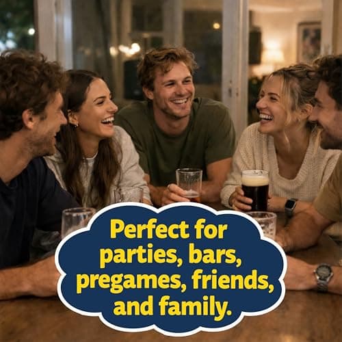 Social Drinking Games - Classic Group Games Everyone Knows and Loves - Perfect for Parties, Bars & Gatherings Friends & Family - Laugh, Vote, Act, Share & Guess
