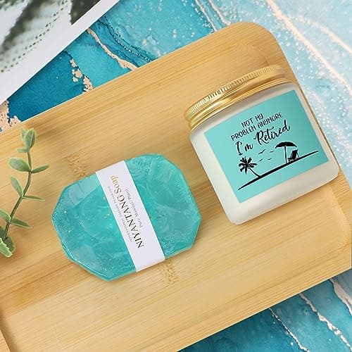 Retirement Gifts for Woman 2025, Happy Cool Retirement Gifts for Women Coworker, Teacher, Boss, Nurse, Friends, Mom, Retirees, Retired Free and Fabulous Funny Retirement Spa Gifts Basket, 8 pcs