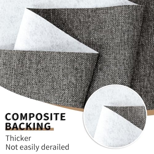 Heavy Linen Fabric 80x57 Inches, 1.2mm Thickness, Plain Solid Color Cloth for Embroidery, Clothing, Sewing - Linen Texture Material (Dark Grey)