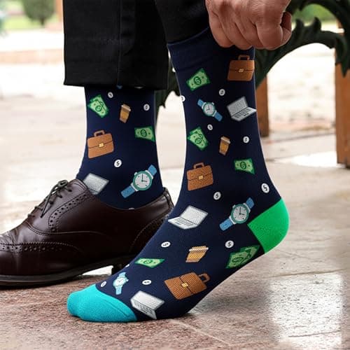 Funny Job Socks for Boss & Manager, Nerds, Programmers, Quilters – Christmas Gifts, Stocking Stuffers for Men & Women