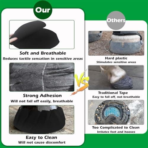 EPICHORIZON 12 Pack Horse Hoof Tape Cotton Strong Sticky Horse Hoof Wraps Simple, Breathable Hoof Packing for Hoof Wound Management and Laminitis Abscess Relief Additional Protection for Horse Hoove