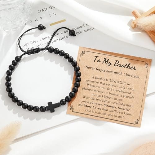 Gift for Easter, Christmas, Birthday, Valentines Day ... Tarsus Cross Bracelet for Men Teens, Fashion Jewelry Christian Gifts B0FNM7D3ZP